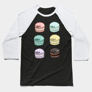 Pug Macarons Baseball T-Shirt